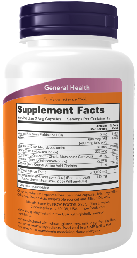 Image of Thyroid Energy 90vcaps supplement facts
