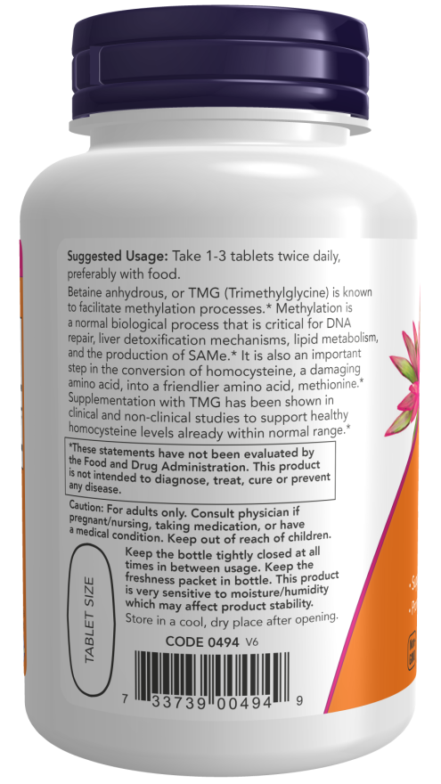 Image of TMG 1000mg 100tabs suggested usage