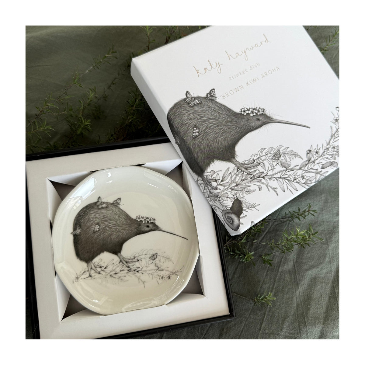 Walking with Aroha trinket dish in its gift box