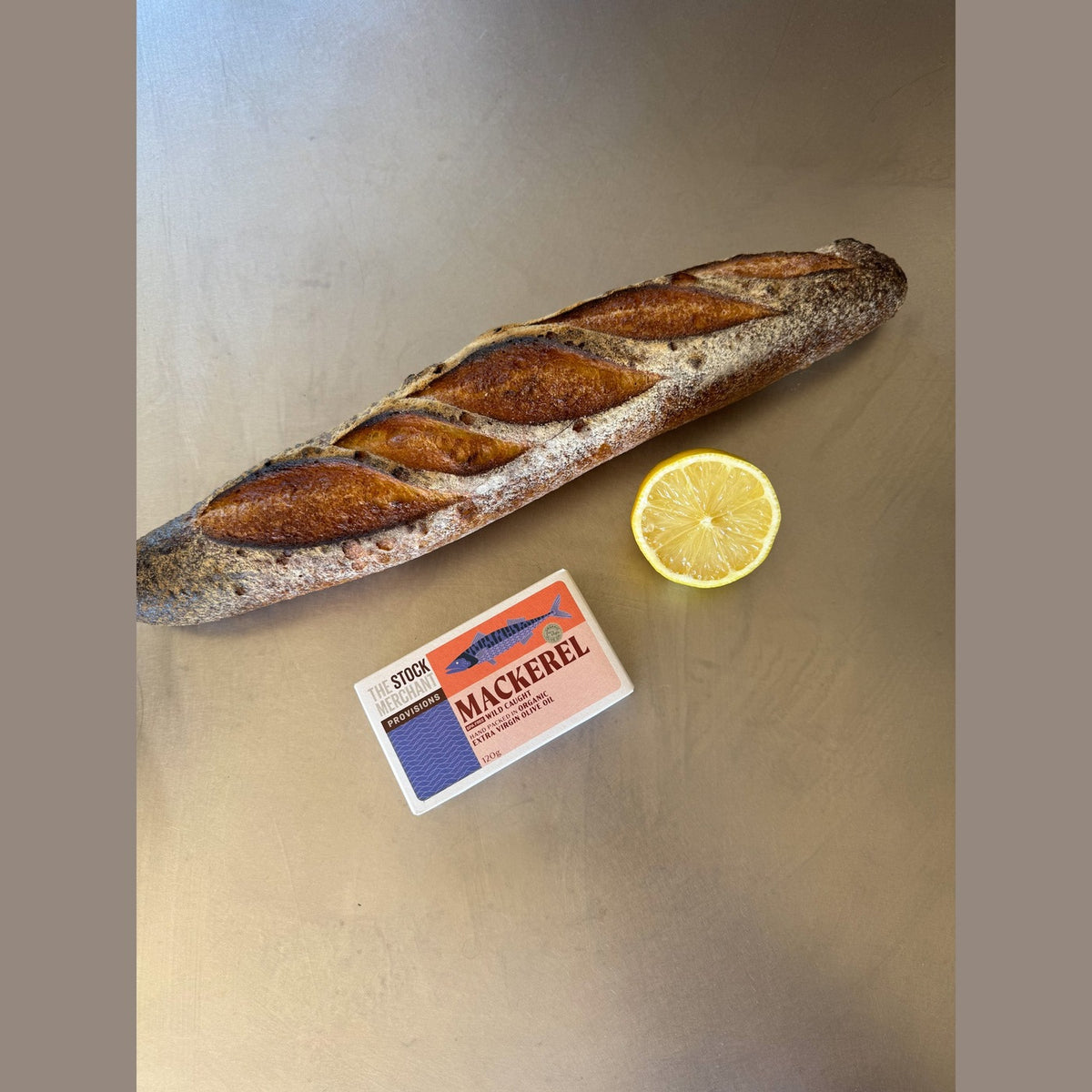 The Stock Merchant Mackerel in Organic Extra Virgin Olive Oil 120g