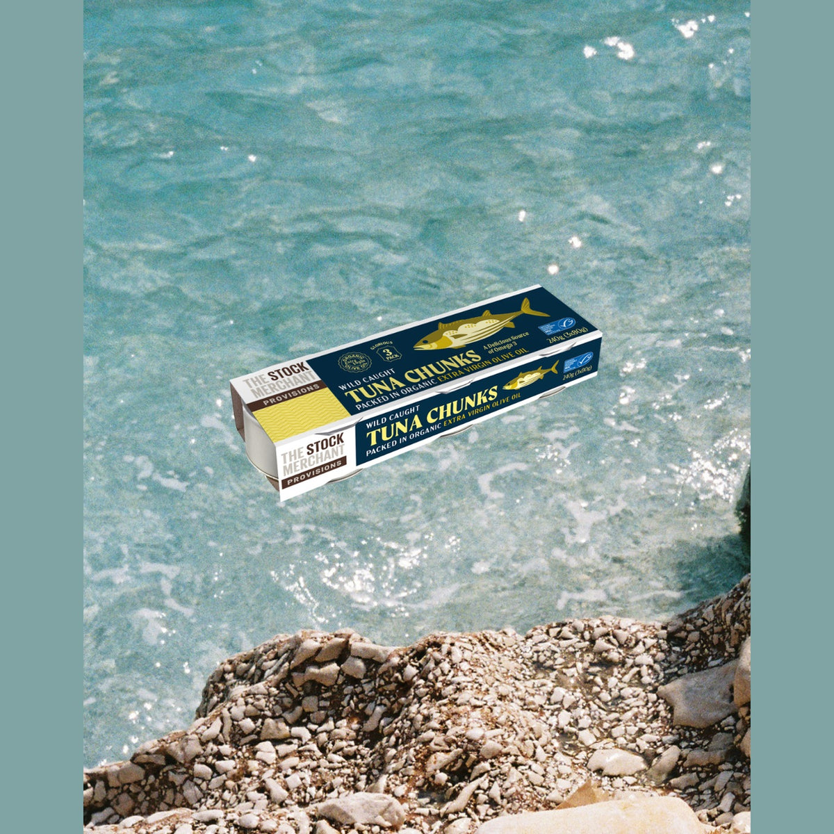 The Stock Merchant Tuna in Organic Extra Virgin Olive Oil 3 Pack 3x80g