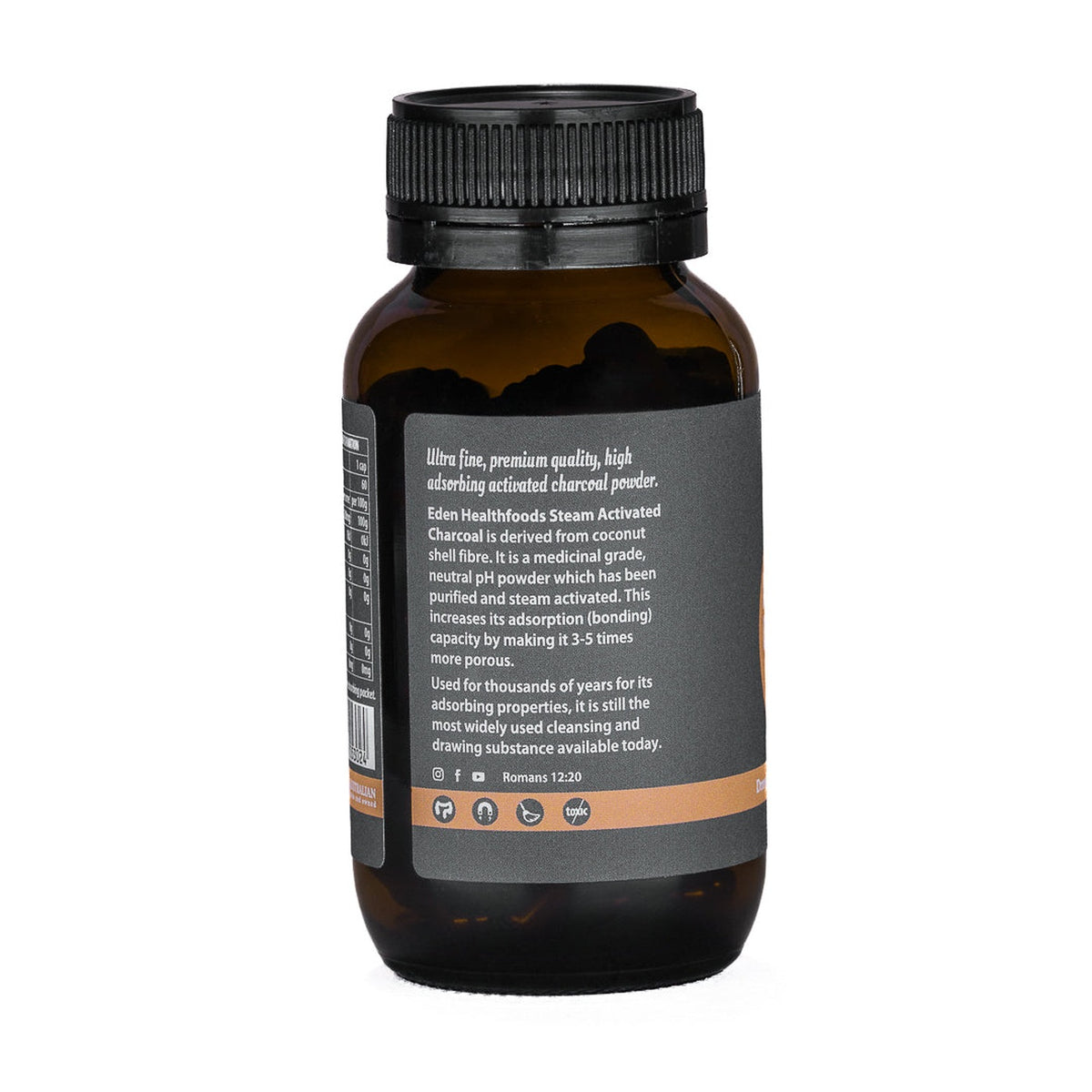 Eden Health Foods Activated Charcoal 60 Capsules