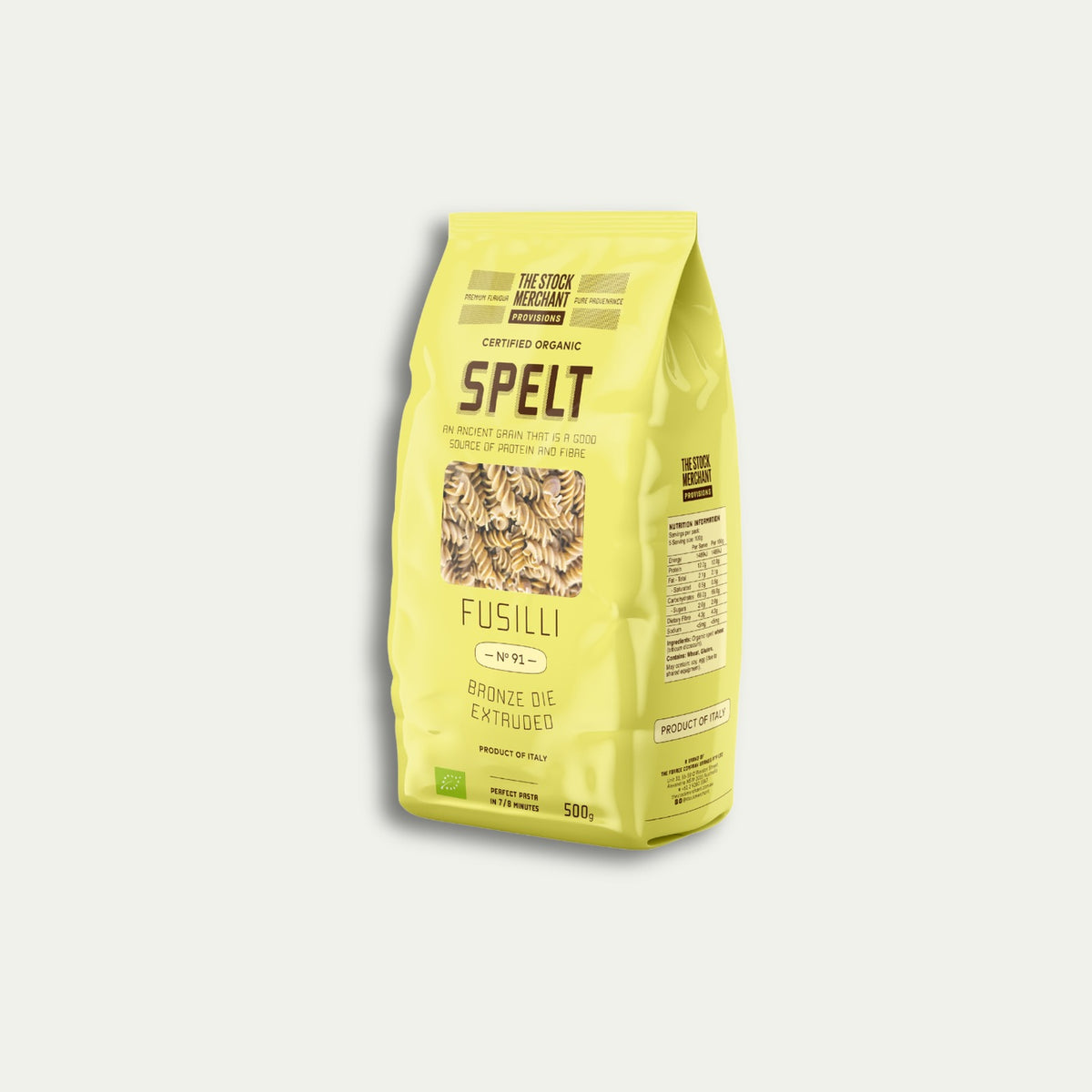 The Stock Merchant Organic Spelt Fusilli 500g