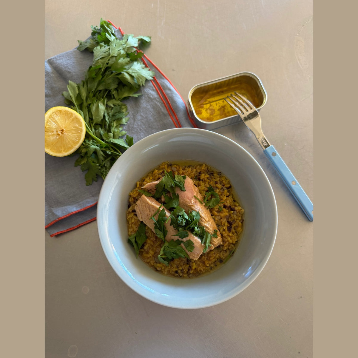 The Stock Merchant Tuna Fillets in Organic Extra Virgin Olive Oil 120g