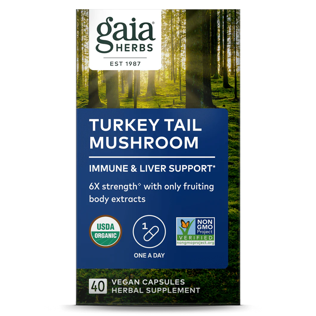 Gaia Herbs Turkey Tail Mushroom, product photo