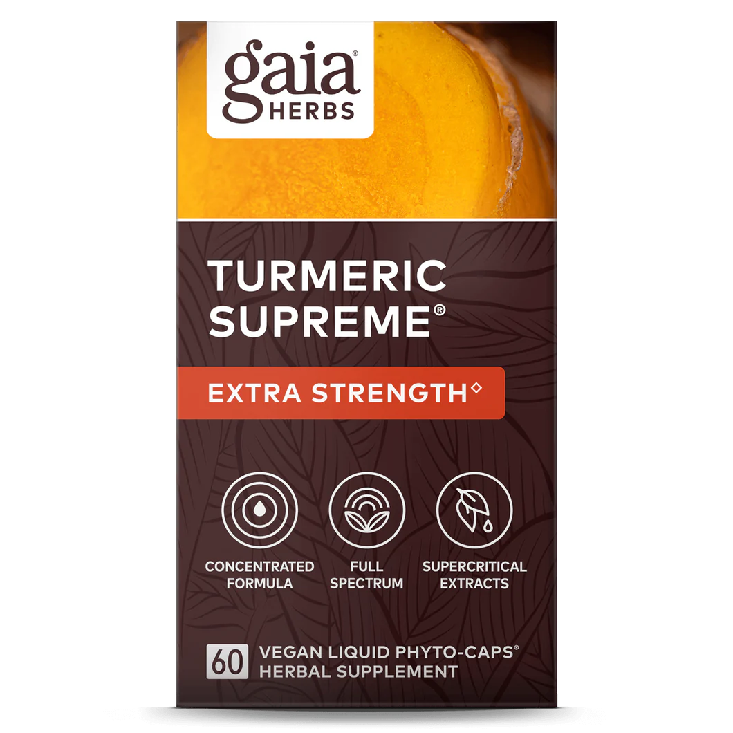Gaia Herbs Turmeric Supreme: Extra Strength, product photo