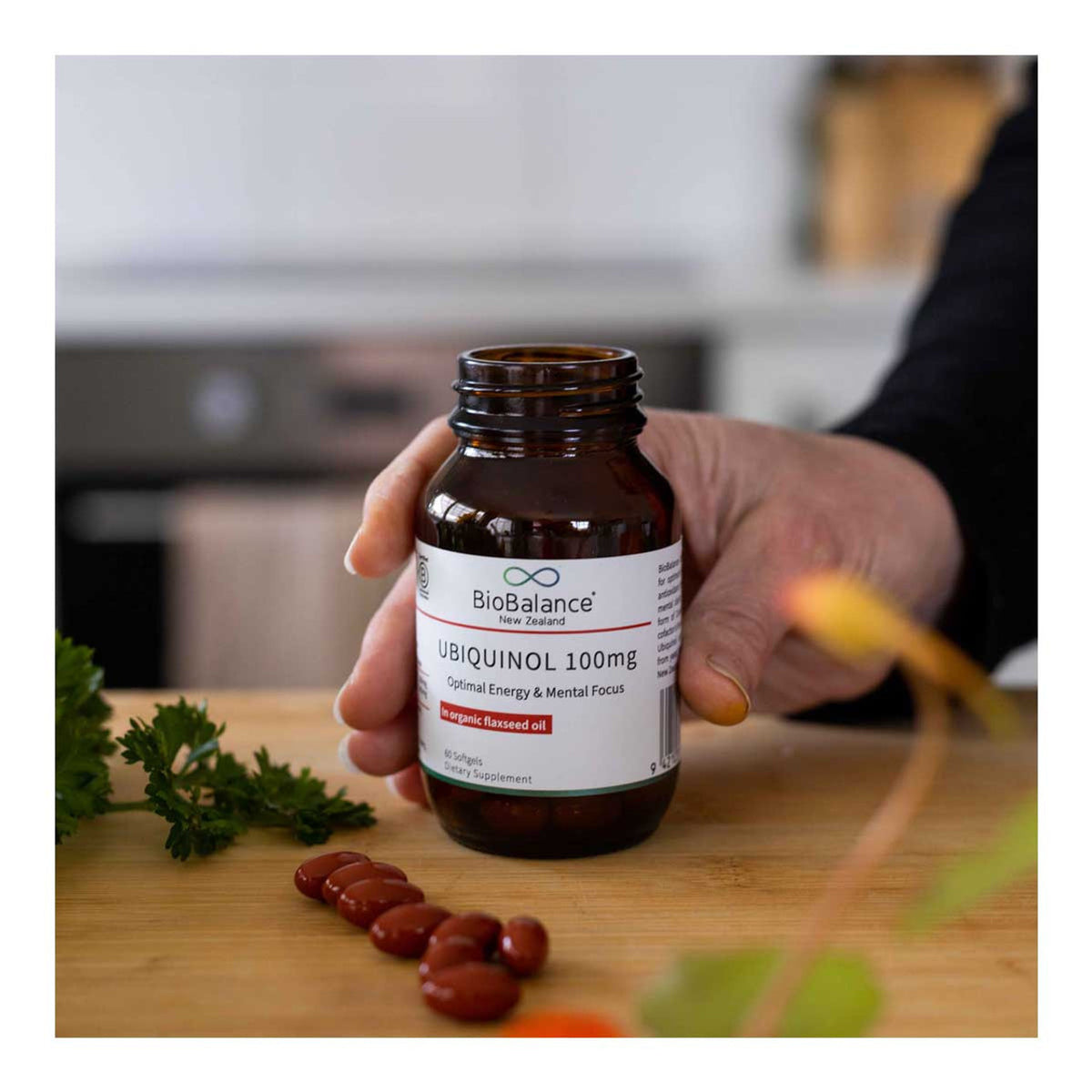 Image of Ubiquinol 100mg on table