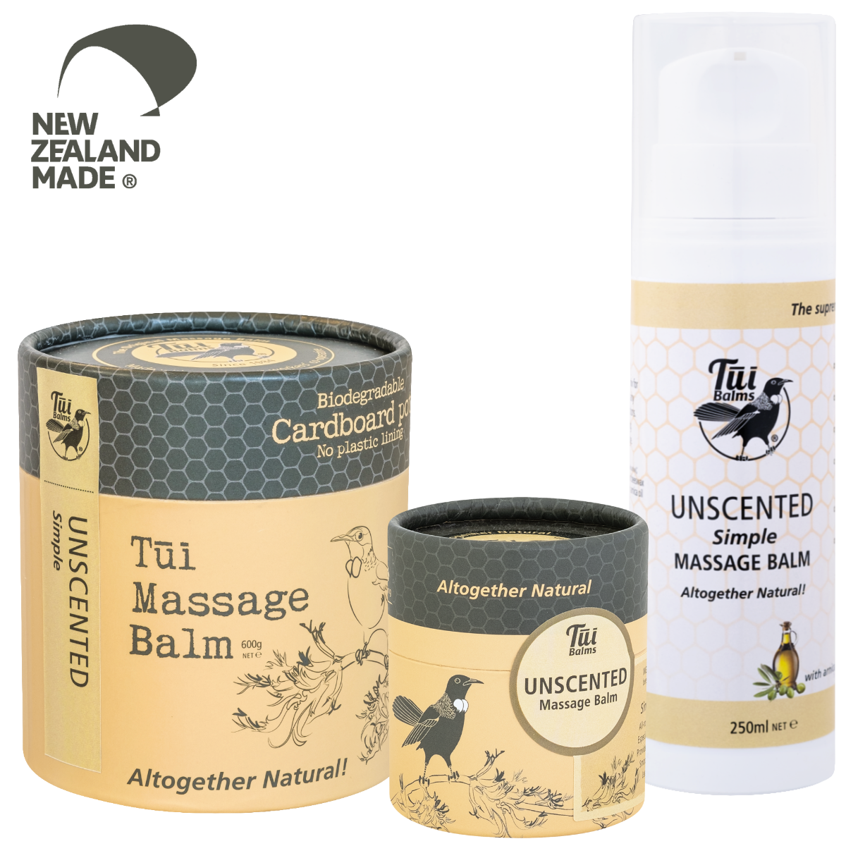 TUI Unscented Massage Balm 100g-Tui Balms-Matakana Pharmacy
