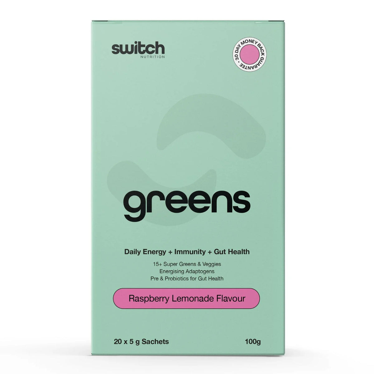 Switch Greens 20 Sachets | Raspberry Lemonade-Switch Nutrition-Matakana Pharmacy