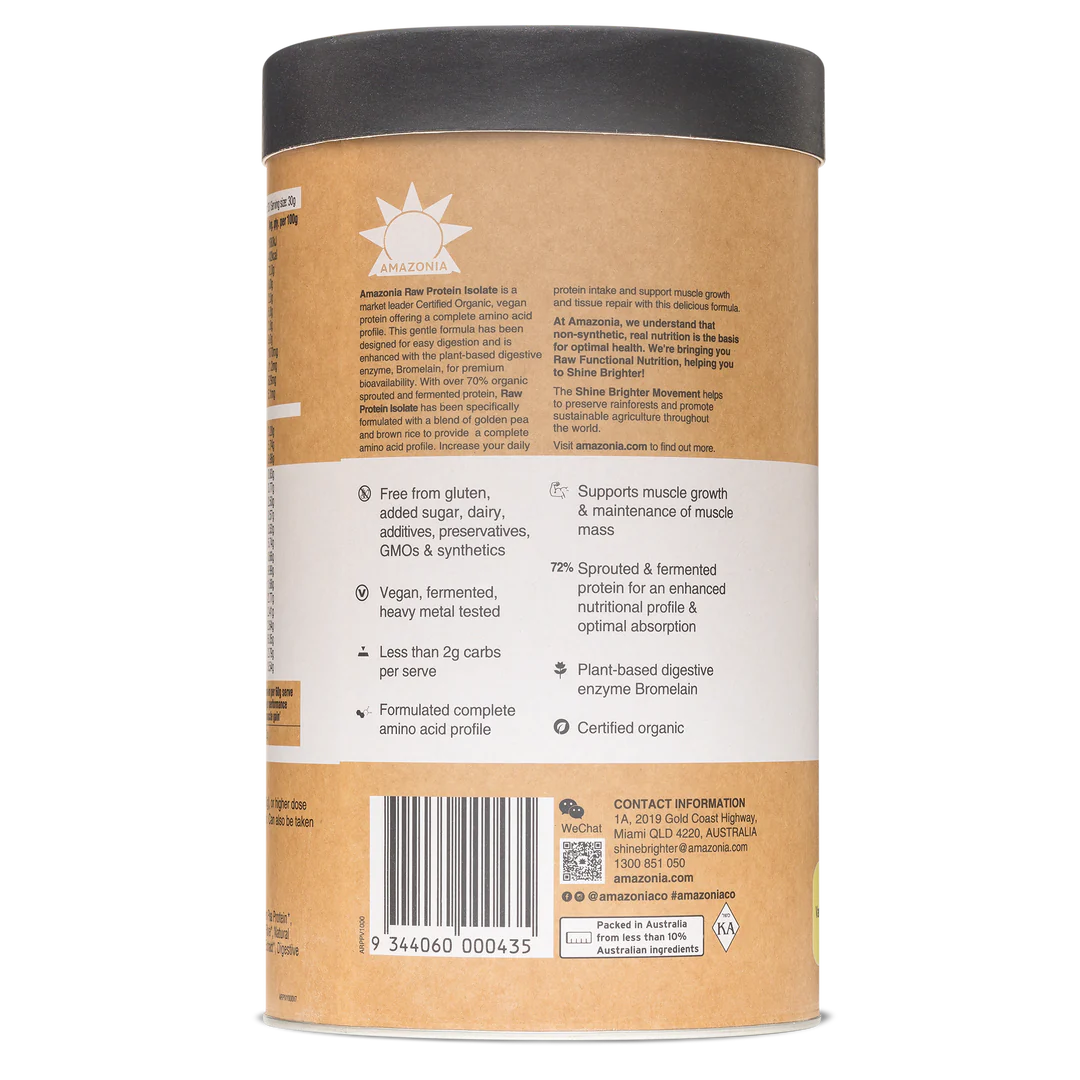 Image of Raw Protein Isolate Vanilla info