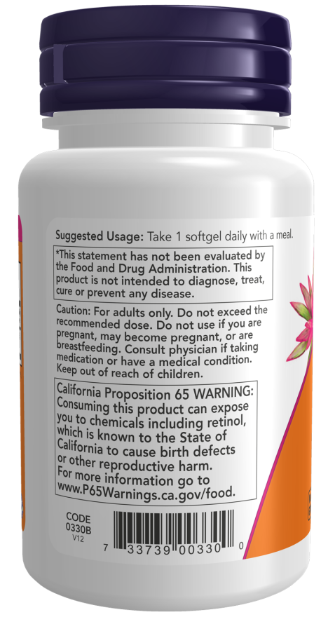 Image of Vitamin A 10,000 IU 100sgcaps suggested usage