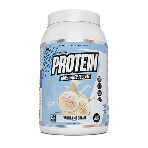 Protein 100% Whey Isolate Vanilla Ice Cream 990g-MuscleNation-Matakana Pharmacy