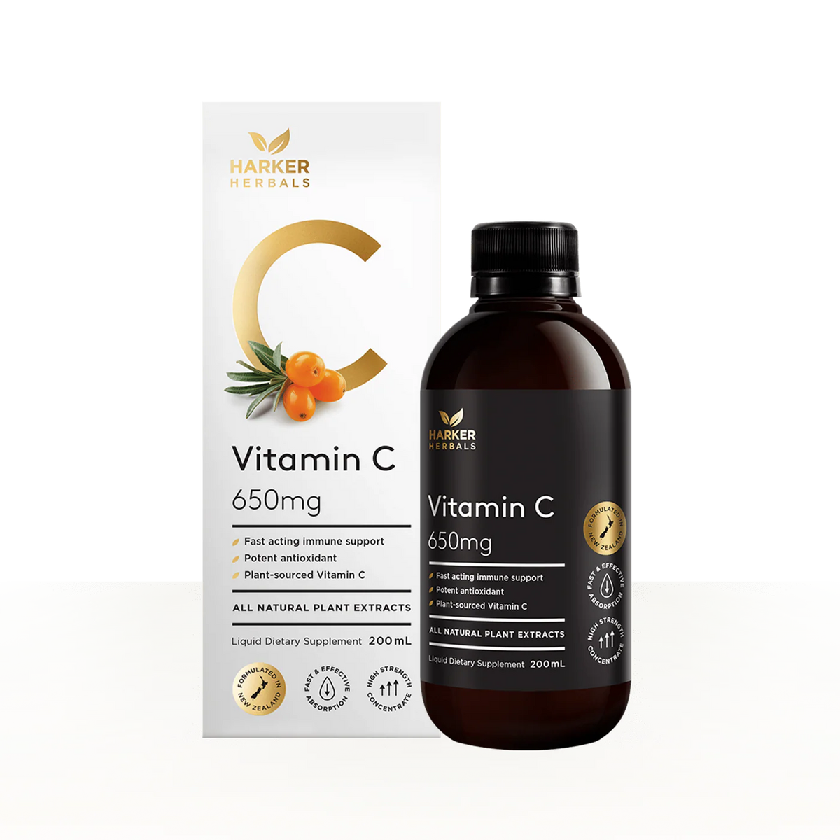 Vitamin C 200ml-Harker Herbals-Matakana Pharmacy