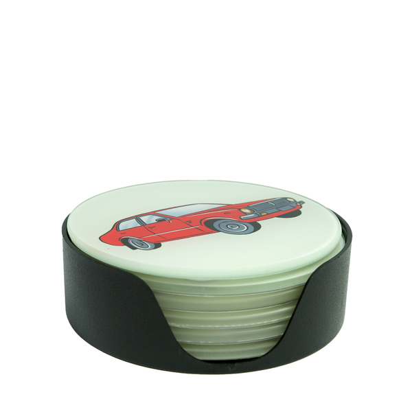 Glass Coasters NZ Vintage Car Club-Matakana Pharmacy