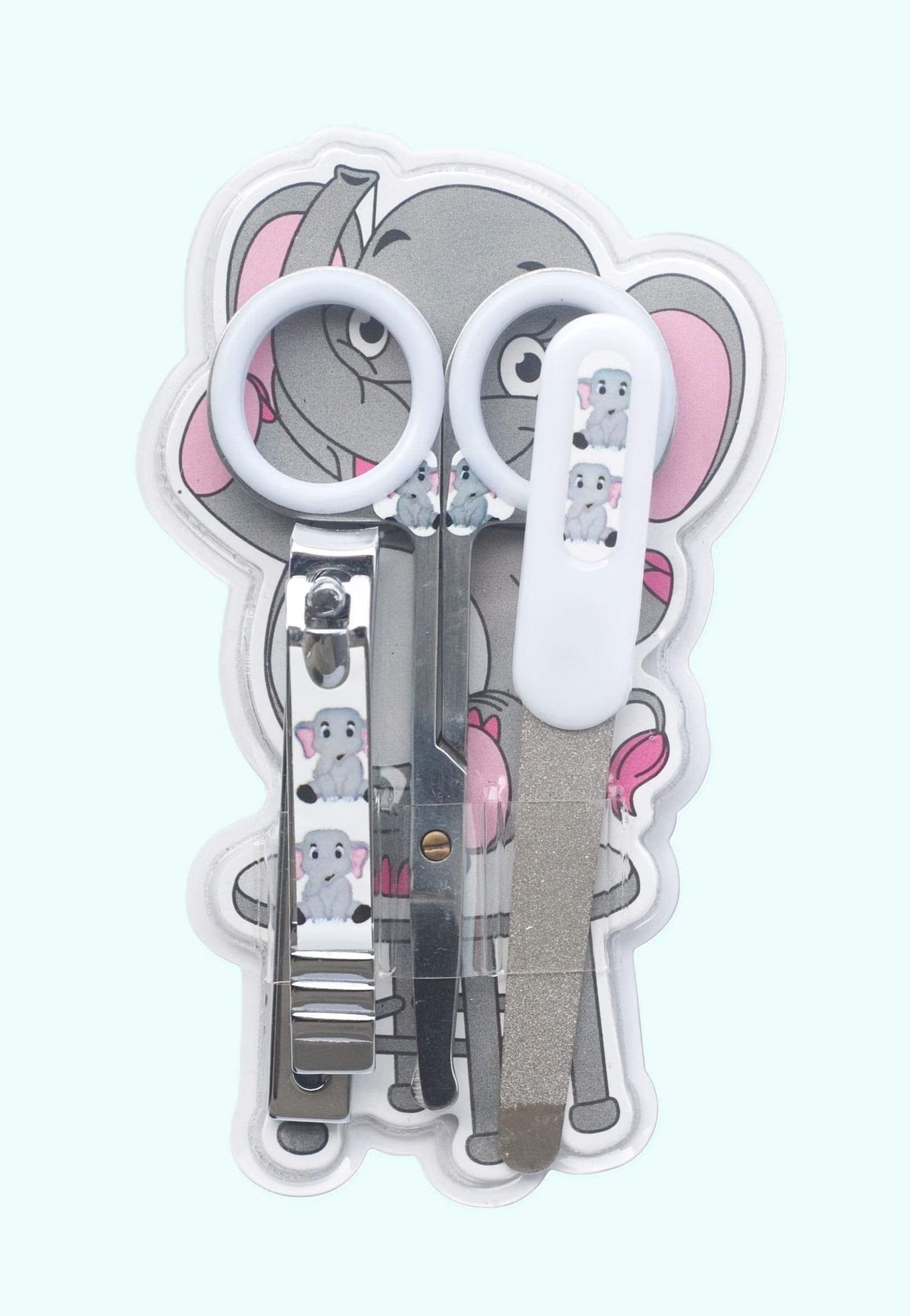 Nail Care Set Baby 3pc Clipper File and Scissors-Basicare-Matakana Pharmacy