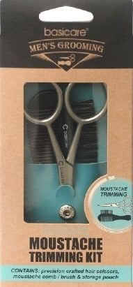 Men's Grooming Moustache Trimming Kit-Basicare-Matakana Pharmacy