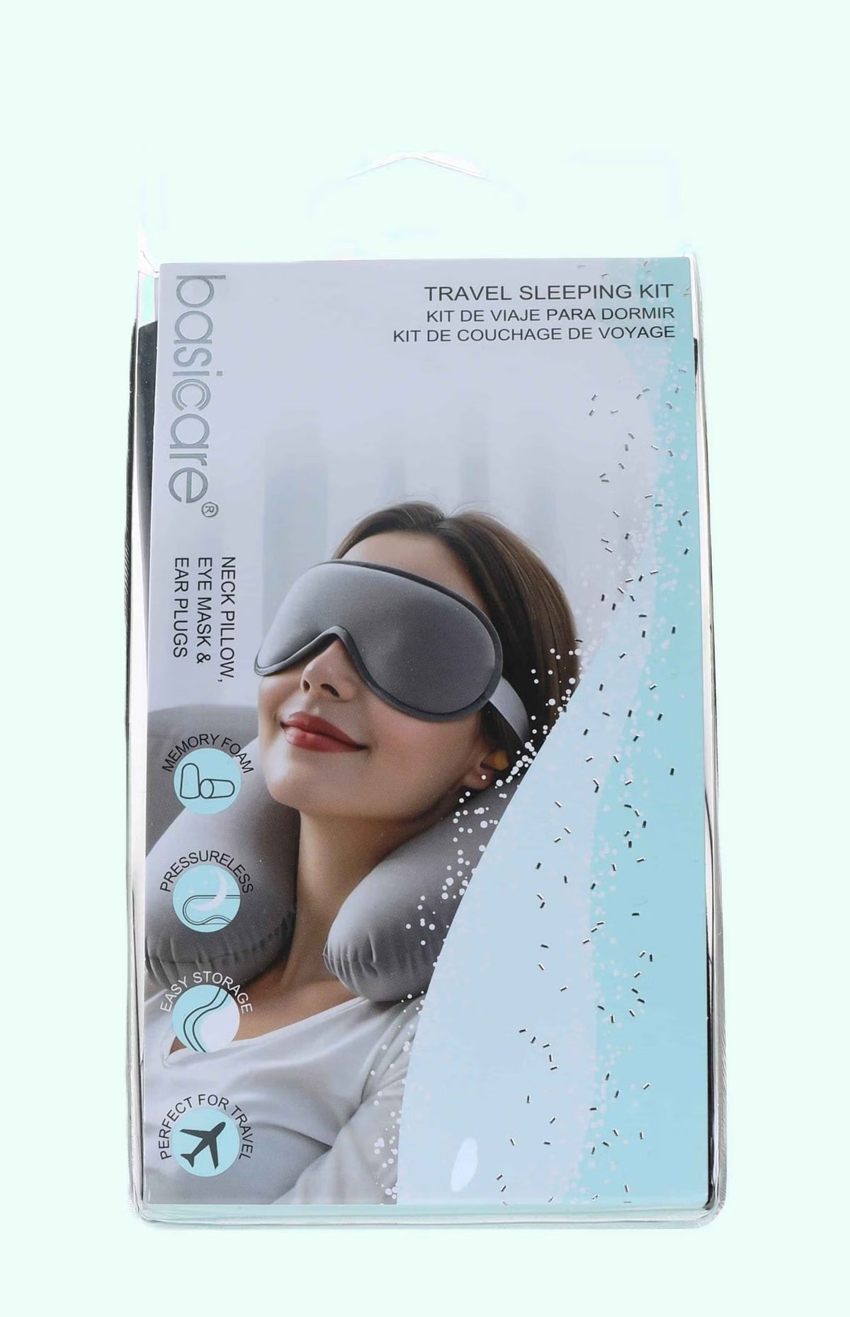 Sleep Kit With Eyemask Pillowe & Earplugs-Basicare-Matakana Pharmacy