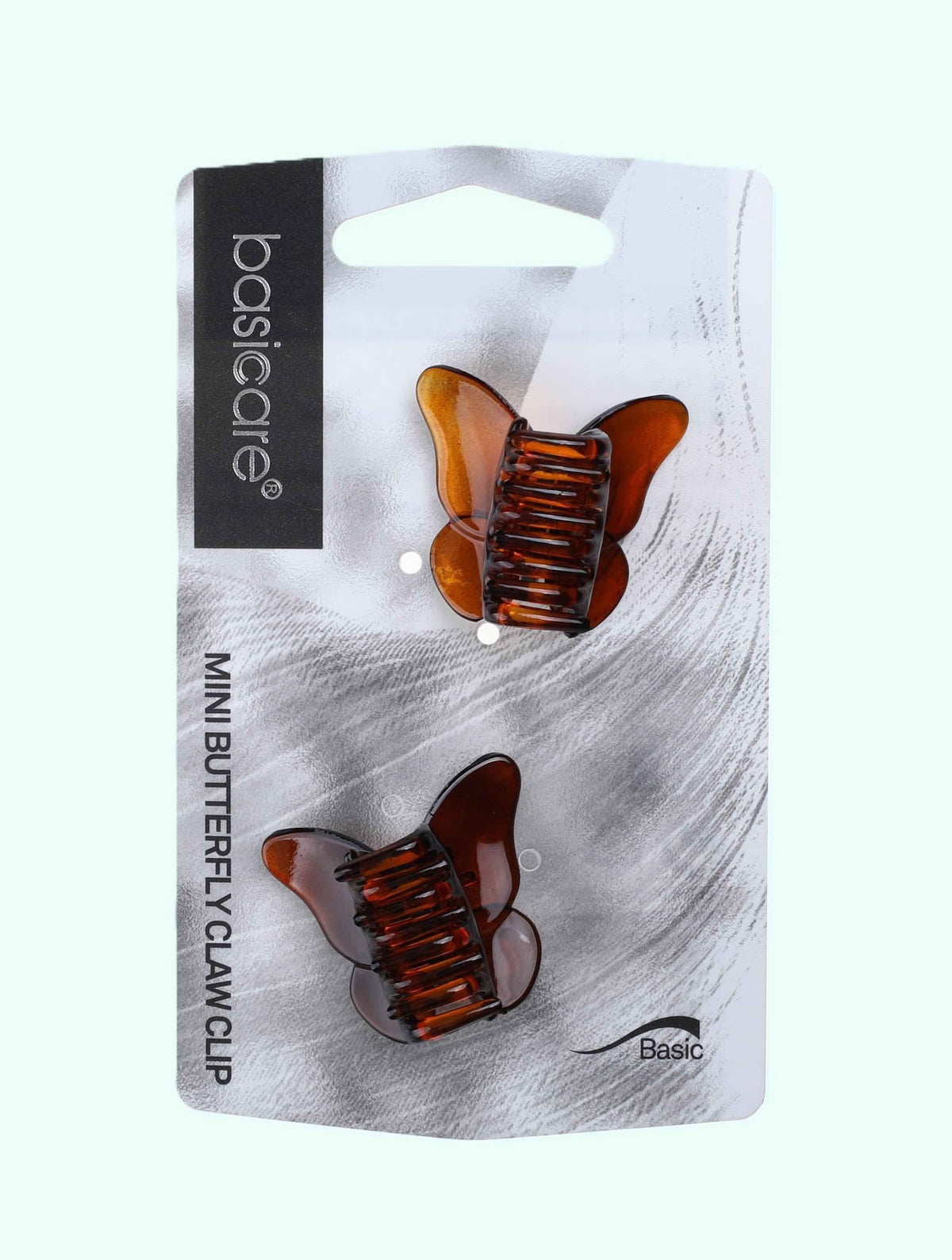Mini Butterfly Claw Clip Shell 2pc-Basicare-Matakana Pharmacy