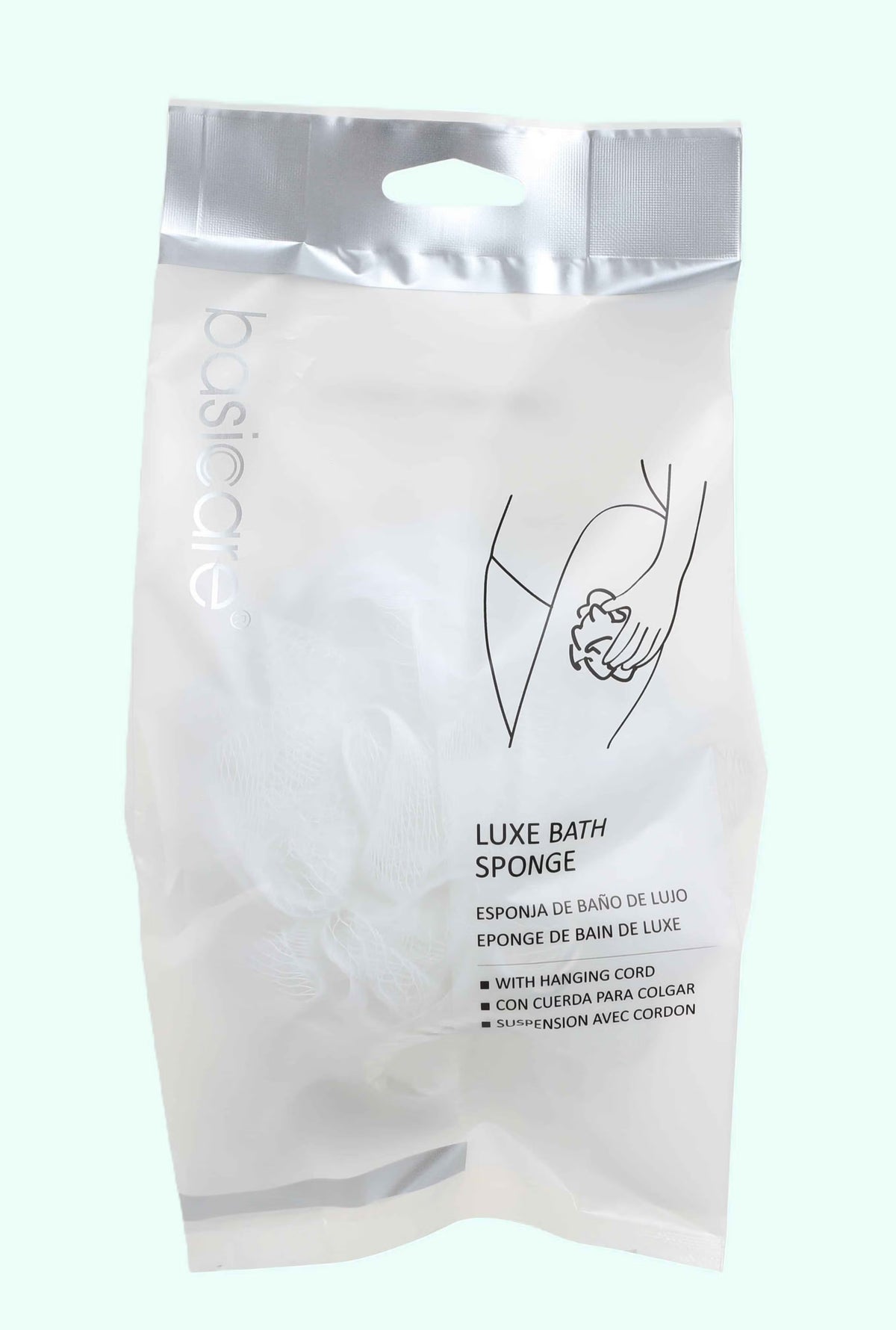 Luxe Bath Sponge White-Basicare-Matakana Pharmacy