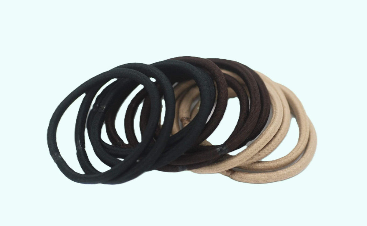 Elastic Hair Bands 4mm 24pk Multi Colour-Basicare-Matakana Pharmacy
