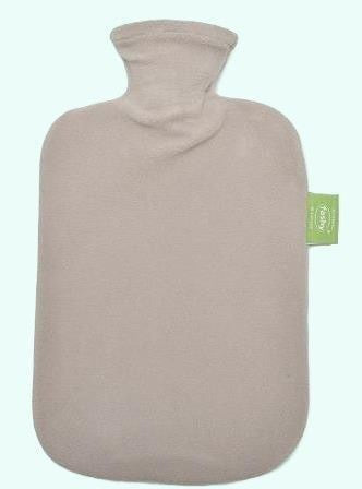 Hot Water Bottle + Fleece Cover Light Grey 2.0L-FASHY-Matakana Pharmacy