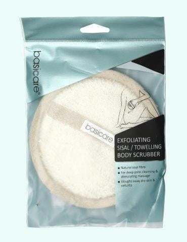 Body Scrubber Sisal 14cm-Basicare-Matakana Pharmacy