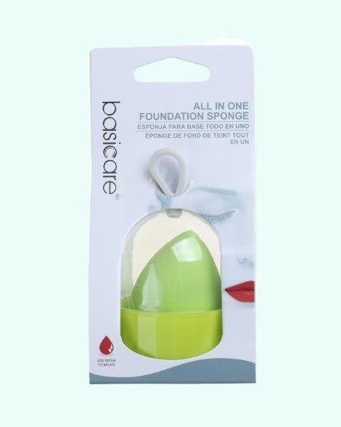 All in One Foundation Sponge Non-Latex Green-Basicare-Matakana Pharmacy