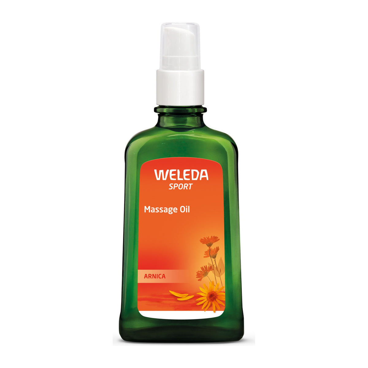 Weleda Arnica Sport Massage Oil 100ml, front of pack