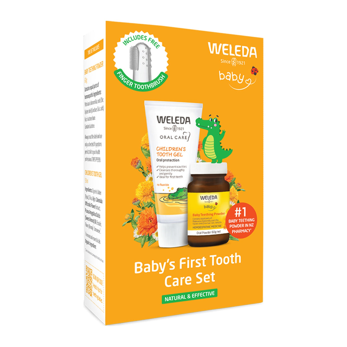 Weleda Baby's First Tooth Care Set, front of pack