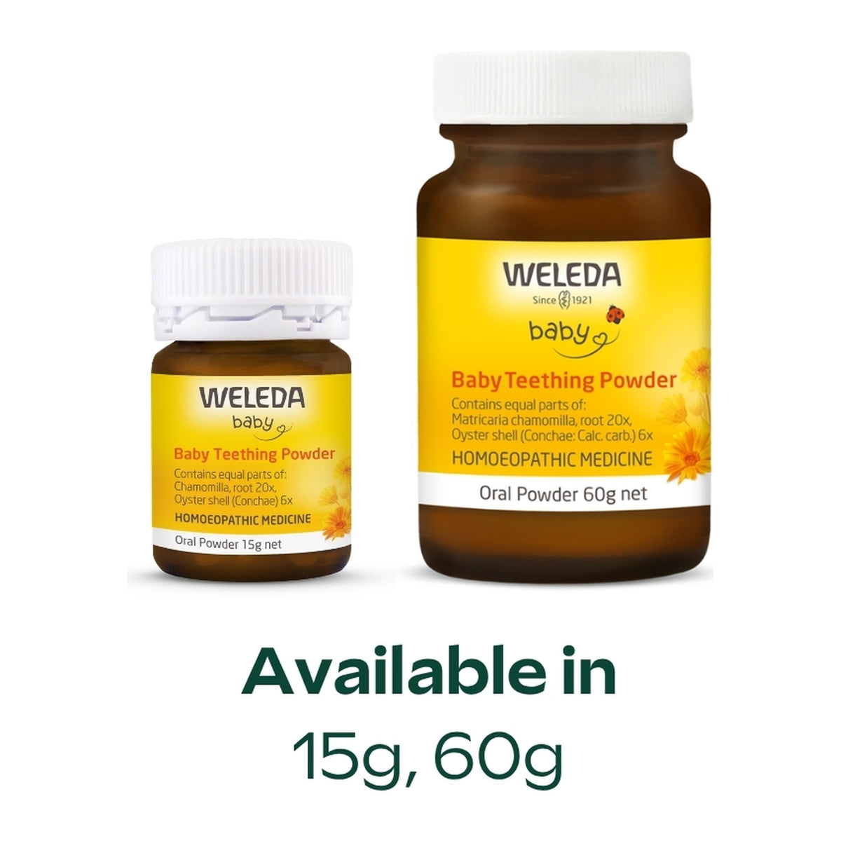 Weleda Baby Teething Powder 15g, pack detail