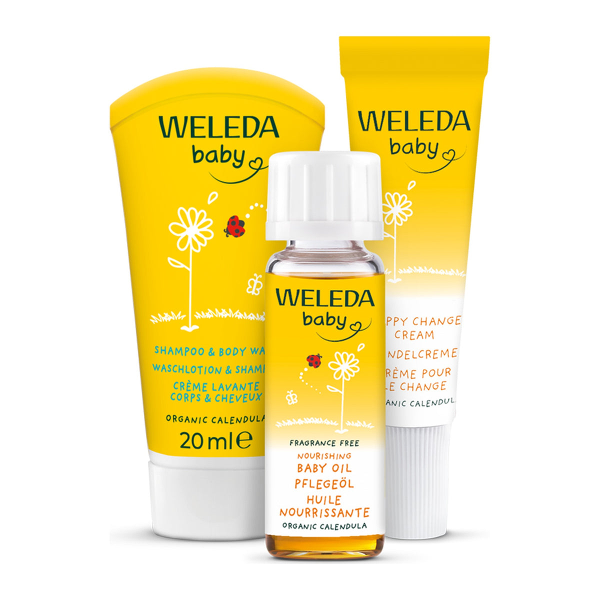 Weleda Calendula Baby Care Starter Pack, pack detail