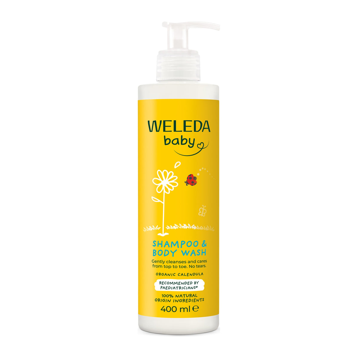 Weleda Calendula Shampoo & Body Wash 400ml, front of pack