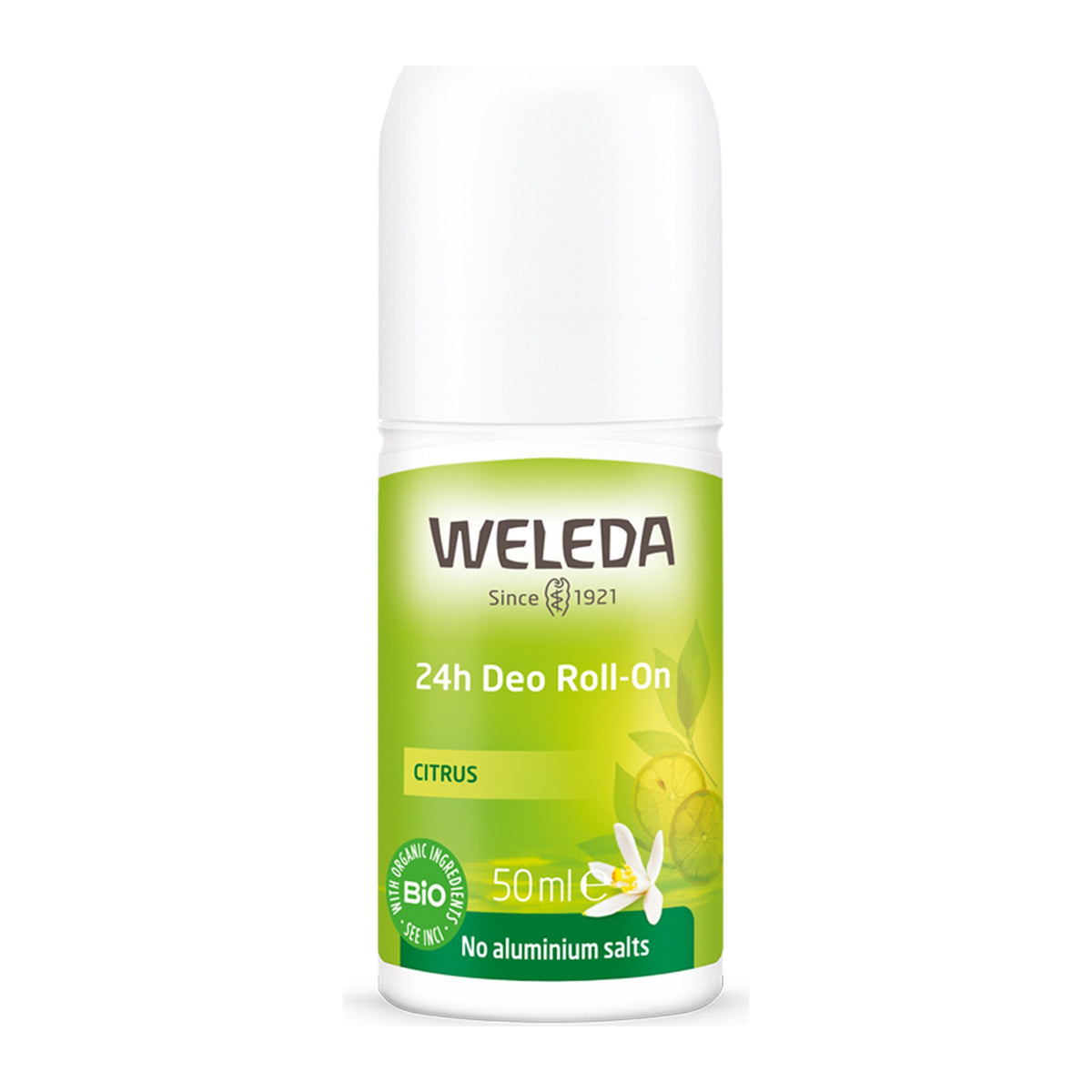 Weleda Citrus 24hr Roll-On Deodorant 50ml, front of pack