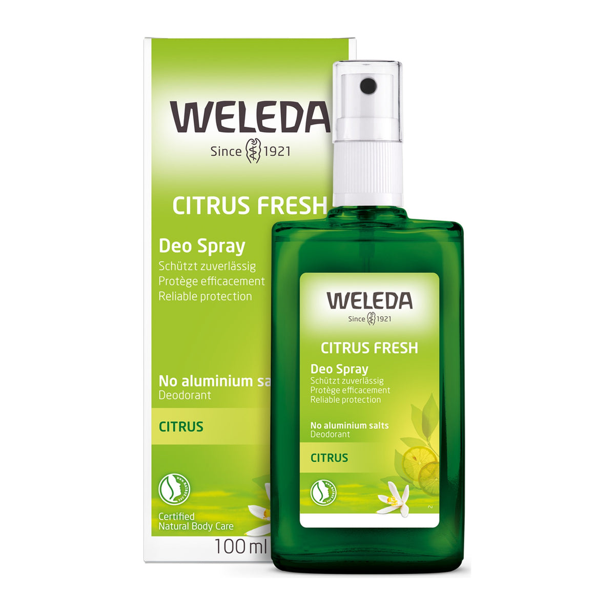 Weleda Citrus Fresh Deodorant Spray 100ml, pack detail