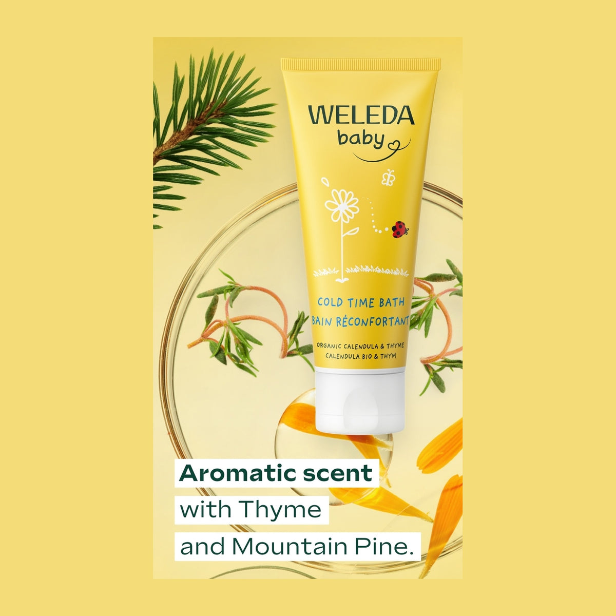 Weleda Cold Time Bath 75ml, pack detail
