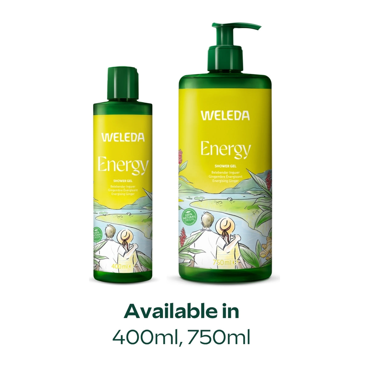 Weleda Energy Shower Gel Ginger 400ml, pack detail