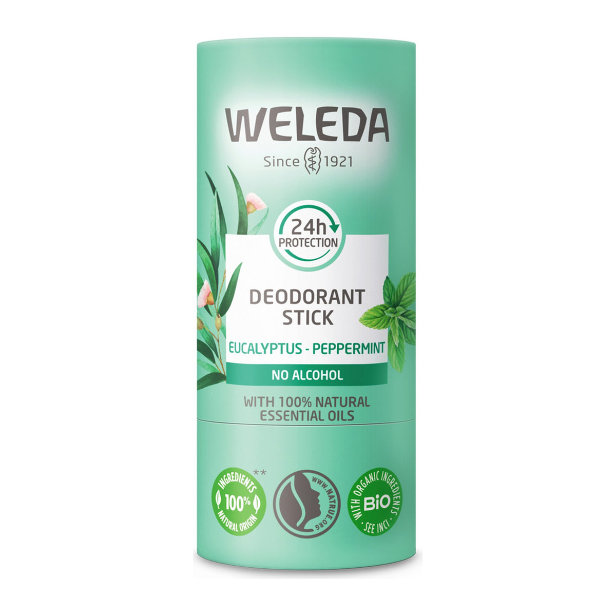 Weleda Eucalyptus-Peppermint Deodorant Stick 50g, front of pack
