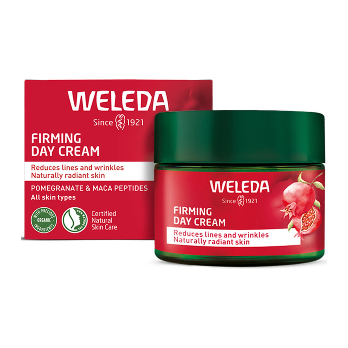 Weleda Firming Day Cream Pomegranate & Maca 40ml, pack detail