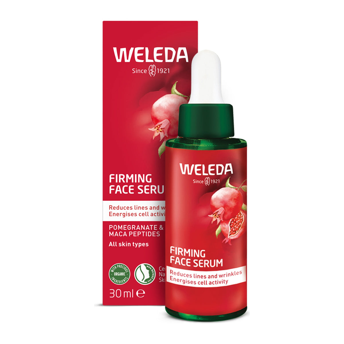 Weleda Firming Face Serum Pomegranate & Maca 30ml, pack detail