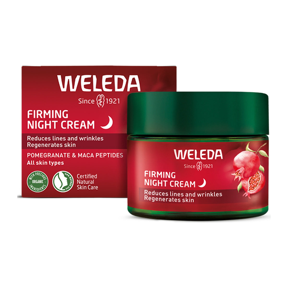 Weleda Firming Night Cream Pomegranate & Maca 40ml, pack detail
