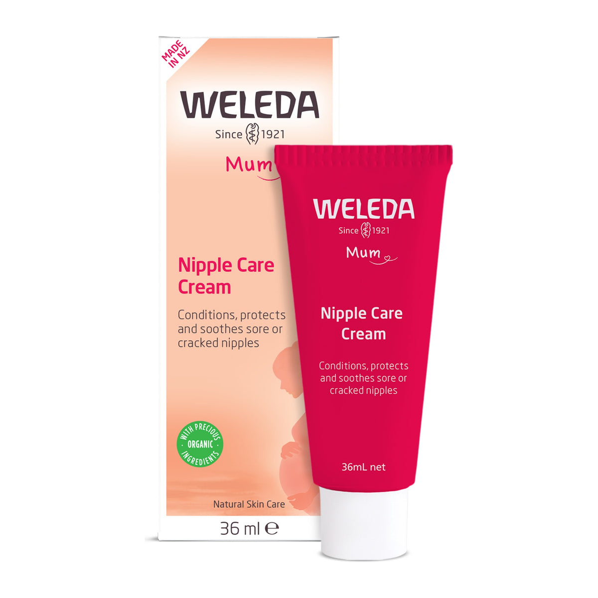 Weleda Nipple Care Cream 36ml, pack detail