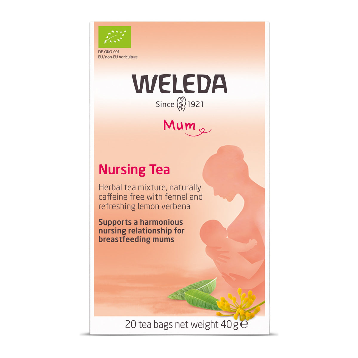 Weleda Nursing Tea 20 Teabags 40g, front of pack