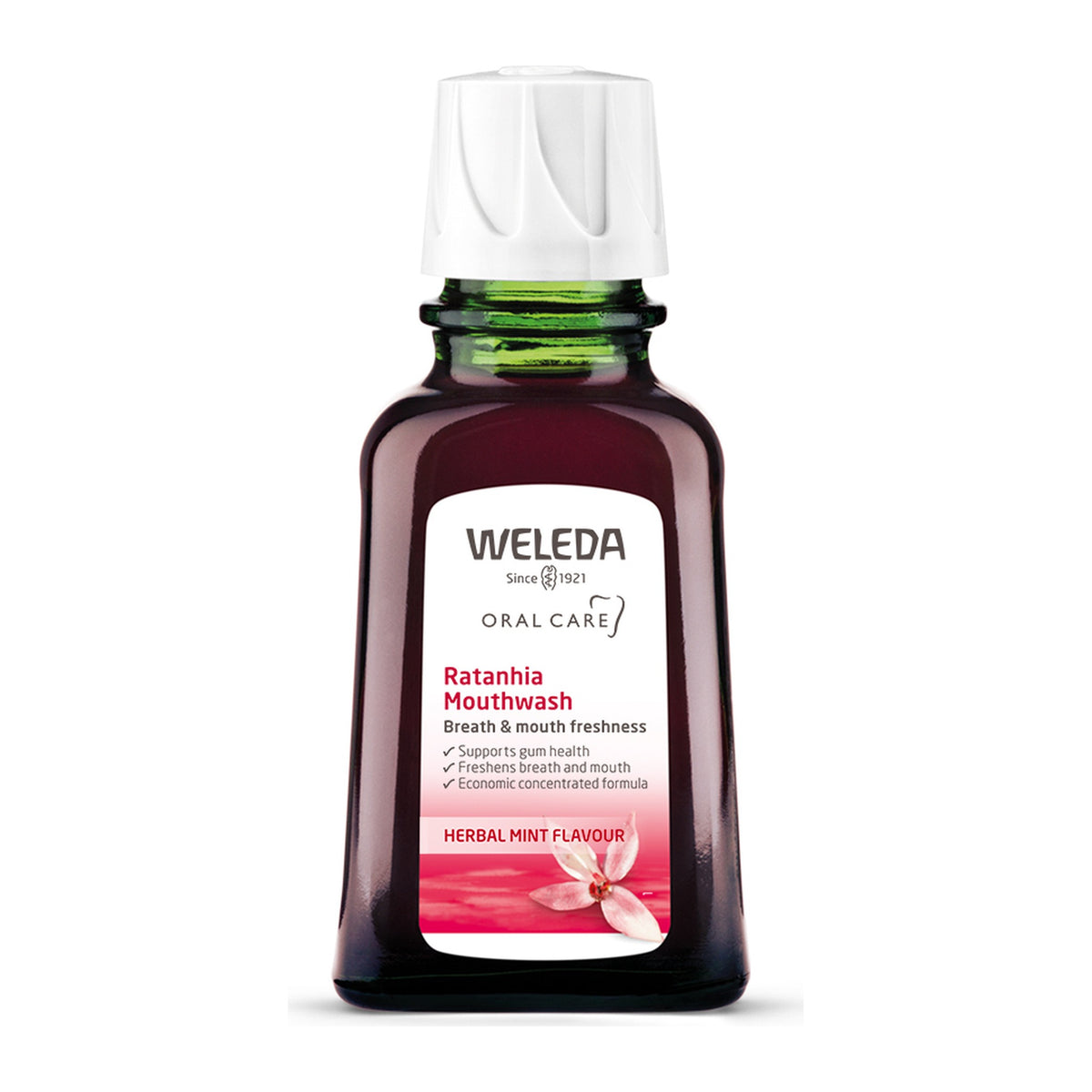 Weleda Ratanhia Mouthwash Concentrate 50ml, front of pack