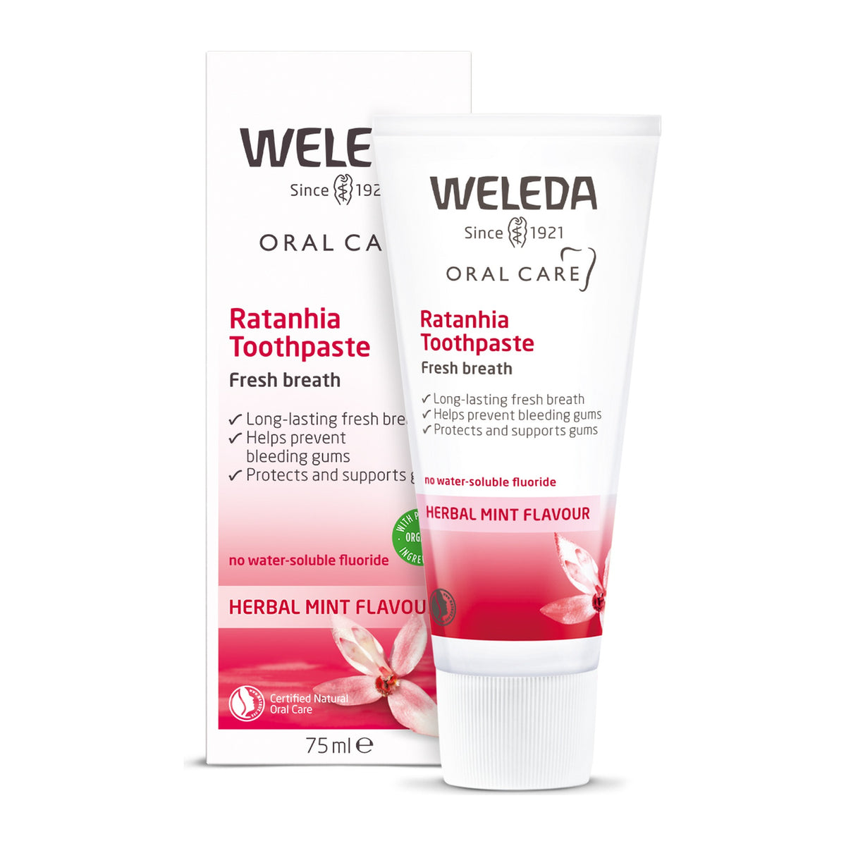 Weleda Ratanhia Toothpaste 75ml, pack detail