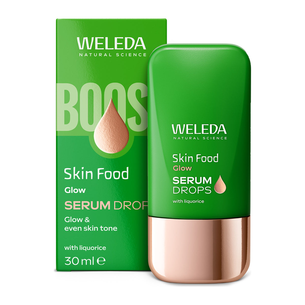 Weleda Skin Food Glow Serum Drops 30ml, pack detail
