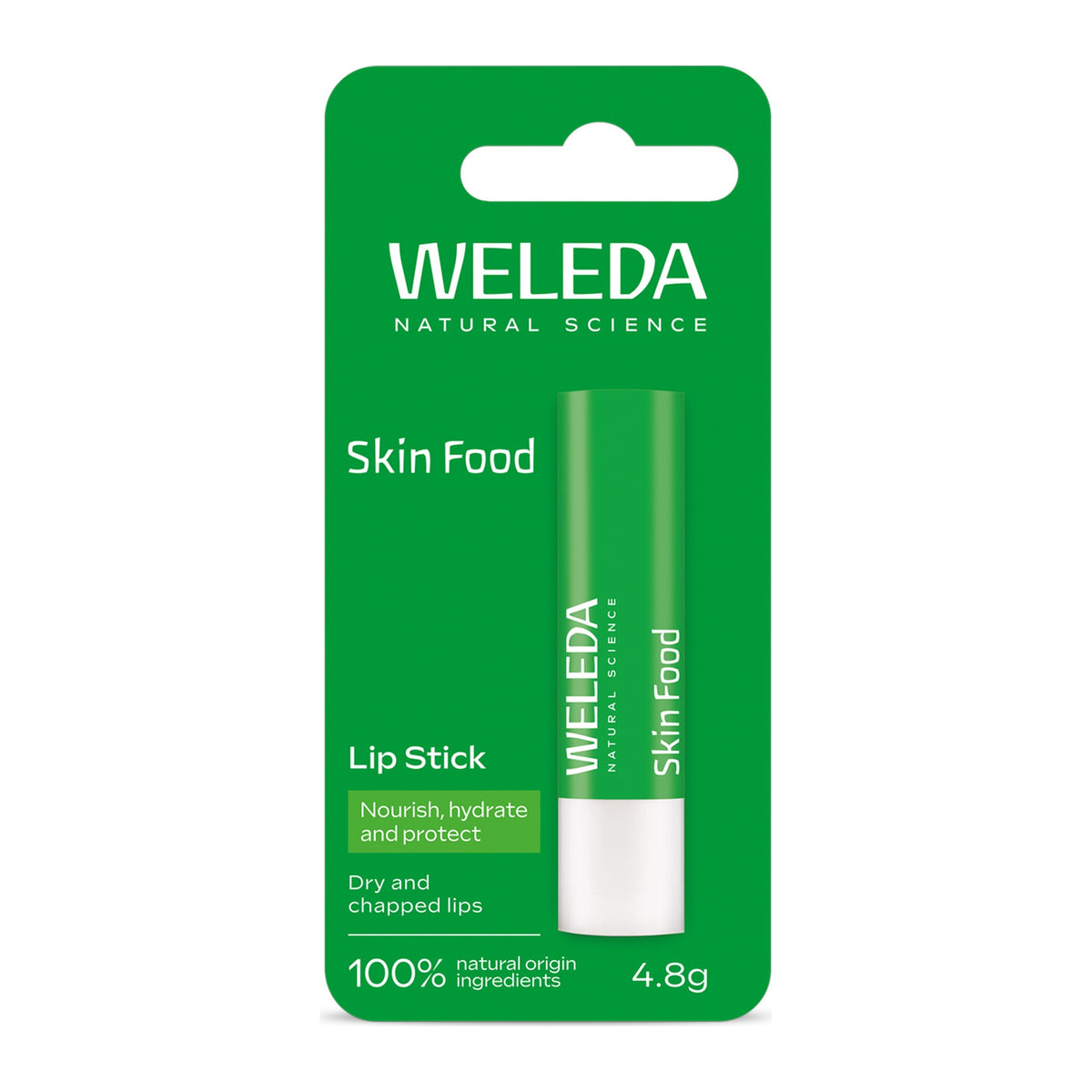 Weleda Skin Food Lip Stick 4.8g, pack detail