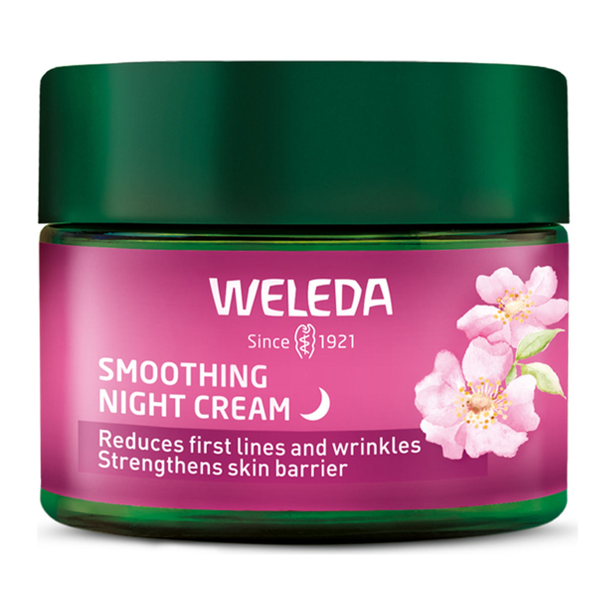 Weleda Smoothing Night Cream Wild Rose & White Tea 40ml, front of pack