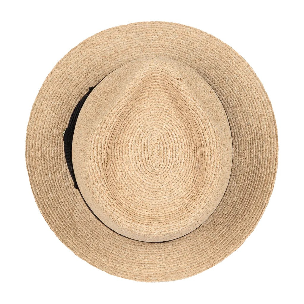 Kooringal Women's Fedora Hat Palm Beach in Natural/Black, view 2