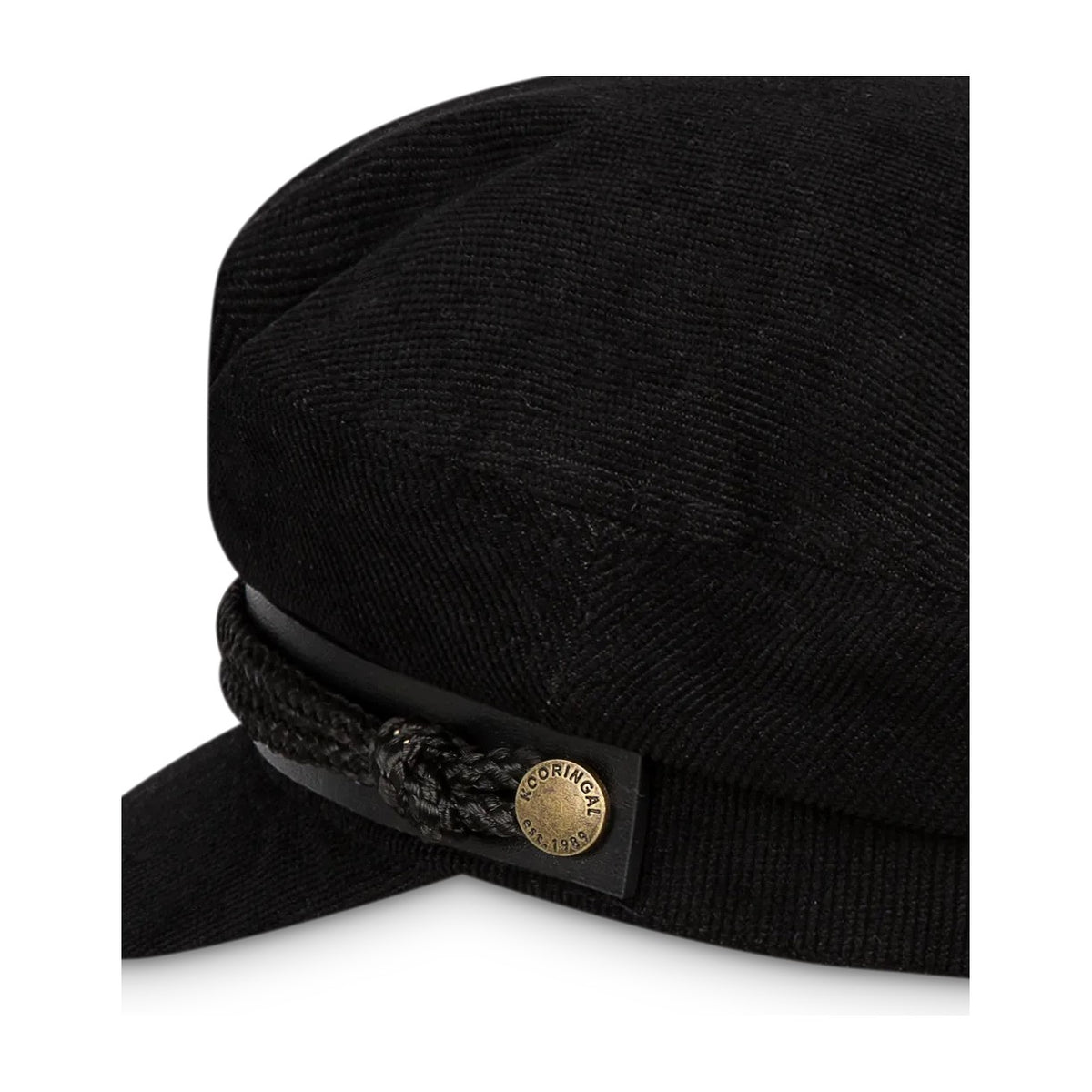 Kooringal Women's Fisherman Cap Eden in Black, front