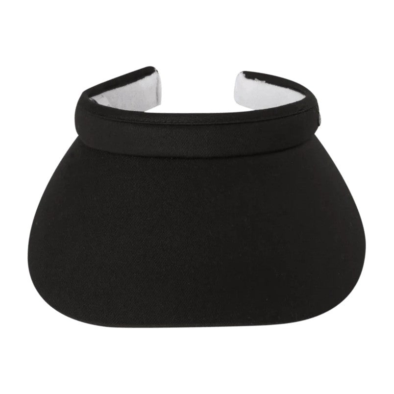 Kooringal Women's Push On Visor Hat Ellen in Black, view 2